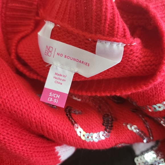 NWT Juniors S(3-5) Ugly Christmas Sweater "Santa Saw Your Insta Pics" Instagram - Picture 8 of 9